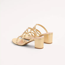 Valentino Rockstud Slide Sandal In Laminated Leather - BEAUTY BAR