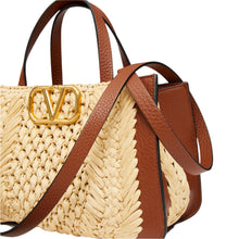 Valentino Small VLogo Signature Raffia Hand Bag - BEAUTY BAR