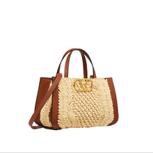 Valentino Small VLogo Signature Raffia Hand Bag - BEAUTY BAR