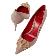 Valentino Taupe V Heels - High Heels - BEAUTY BAR