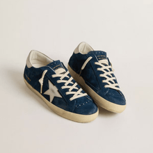 Women's Super-Star LTD in Blue Suede With White Star
