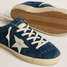 Women's Super-Star LTD in Blue Suede With White Star