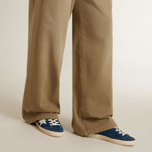 Women's Super-Star LTD in Blue Suede With White Star
