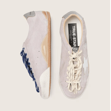 Women's True-Star In Pastel Pink Suede With Silver Star And Heel Tab