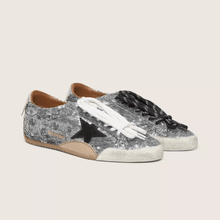 Women's True-Star In Silver Sequins With Black Star And Silver Leather Heel Tab