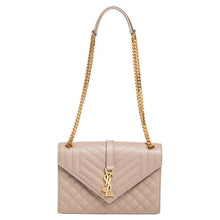 Yves Saint Laurent Cassandre Beige Quilted Leather Shoulder Bag - BEAUTY BAR