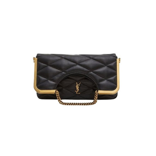Yves Saint Laurent Cerniera Quilted Leather Top-Handle Bag