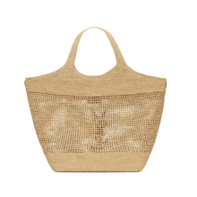 Yves Saint Laurent Icare In Raffia Naturel And Brown Gold - BEAUTY BAR