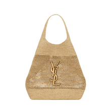 Yves Saint Laurent Icare In Raffia Naturel And Brown Gold - BEAUTY BAR