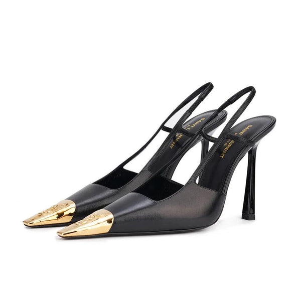 Yves Saint Laurent Jeanne Slingback Pumps in Smooth Leather - BEAUTY BAR