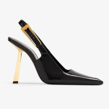 Yves Saint Laurent Lee Slingback Pumps In Glazed Leather - BEAUTY BAR