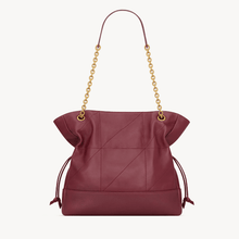 Yves Saint Laurent Small Jamie Shopping in Lambskin Rouge Merlot - BEAUTY BAR
