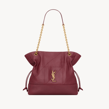 Yves Saint Laurent Small Jamie Shopping in Lambskin Rouge Merlot - BEAUTY BAR