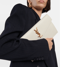 Yves Saint Laurent Uptown Leather Clutch White - BEAUTY BAR