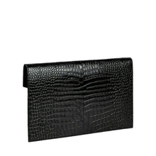 Yves Saint Laurent Uptown Patent Leather Clutch Black Bag - BEAUTY BAR